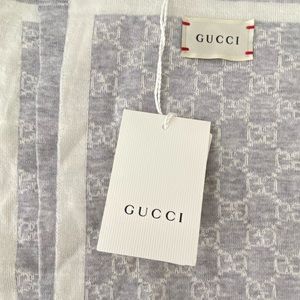 GUCCI GG Pattern Wool Baby Blanket NWT